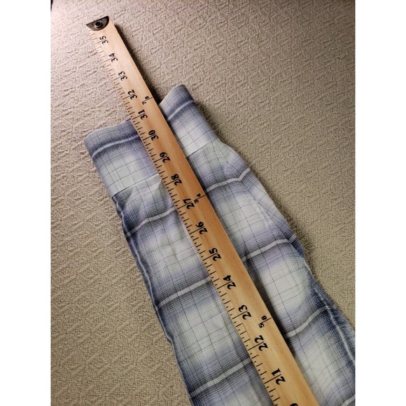 Calvin Klein Shirt Mens XL Gray Plaid Cotton Long Sleeve Casual Button Up Shirt - Picture 8 of 10